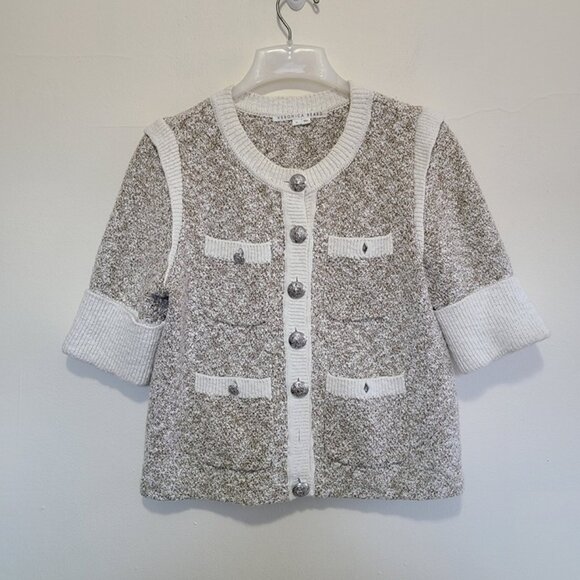 Veronica Beard Kaufman Classic Knit Neutral Jacket Size M